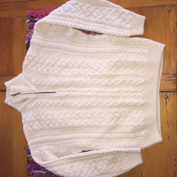 CARRAIG DONN Irish knit zip neck sweater/MM